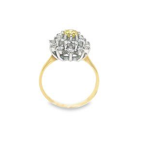14k White and Yellow Diamond Ring